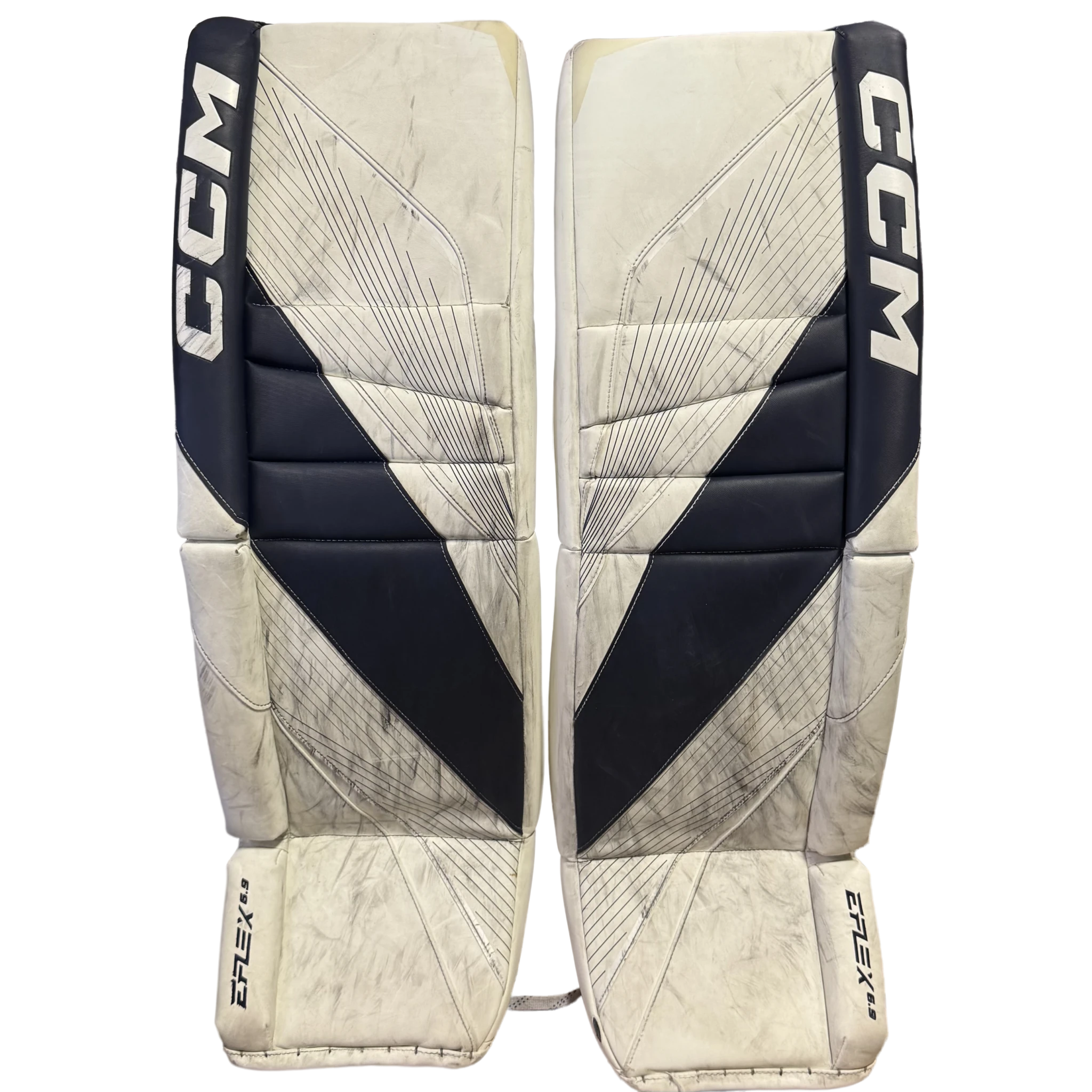 Occasion – CCM Extreme Flex 6.9 – Pro Stock Gardien de but (Blanc/Bleu marine)